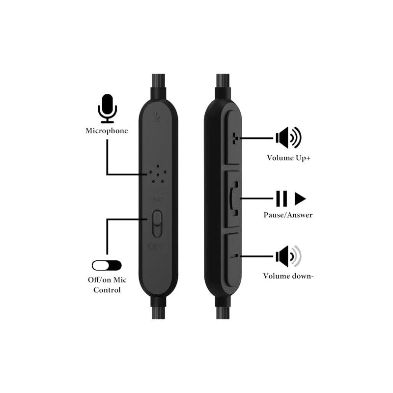 geekria - Cable de repuesto para Bose around-ear AE2, AE2i,