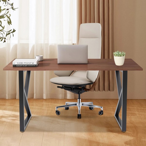 Unbranded Table Leg Metal Dining Coffee Bench, K-Shaped, With 4