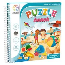 Smart Games - Puzzle Beach, Magnetic Puzzle Game with 48 Challenges, 6+ Years