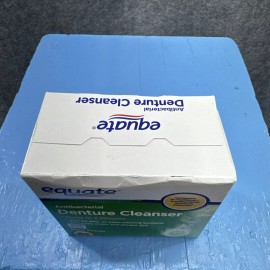 Equate Denture Cleanser Mint Fresh Antibacterial 3 Minute 99.99% Efficacy 02/28