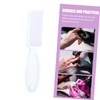 Outanaya 8Pcs Ergonomic Nail Cleaning Brushes Transparent for Fingernail Dust