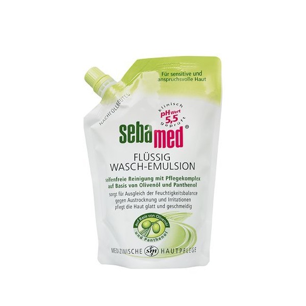 Sebamed Waschemulsion Olive Refill Pack 400 ml Pack of 6 (6 x 400 ml)