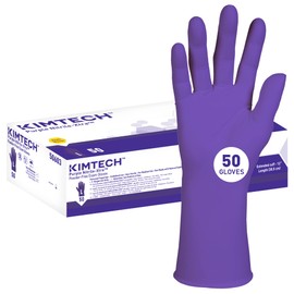 HALYARD Purple Nitrile-Xtra Exam Gloves, Powder-Free, 5.9 mil, 12", Purple, Large, 50603 (Case of 500)