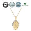 AOKJEWL Collar De La Virgen Maria Para Mujer Cristal Joyeria