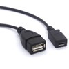 GLHONG Micro USB to USB Female Y Splitter, 20cm