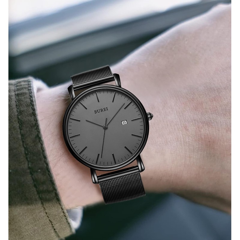 Men's Wristwatch, Simple, Waterproof, Analog, Business, Milanese Mesh Strap, Stylish,