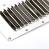 Amarine Made Stainless Steel Stamped Louvered Vent Rectangular Marine Vent