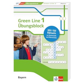 Green Line 1 Bayern Klasse 5 - Übungsblock zum Schulbuch: 150 Rätsel zu Grammatik und Wortschatz (Green Line. Ausgabe für Bayern ab 2017)