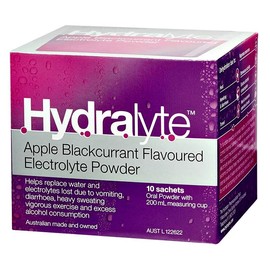 Hydralyte Electrolyte Powder Sachets (Apple/Blackcurrent Flavour) X 10