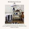 MACKENZIE-CHILDS Glass Tissue-Box Cover, Boutique Bathroom Decor, Black-and-White Courtly Check