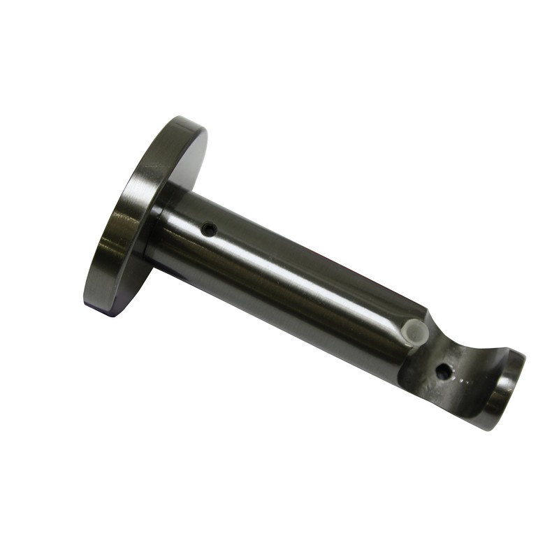 GARDINIA Bracket with Mounting Plate for Curtain Rods, 1-Rod Holder,