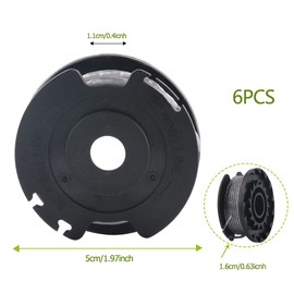 F016800569 Spool and Line Compatible EasyGrasscut 23, EasyGrasscut 26, 18, 18-230, 18-260, 18-280, Replacement for Garden Lawn Hedge Trimmersde Ect