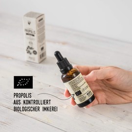 Beegut Propolis Without Alcohol, 50 ml Water-Soluble Drops Tincture With 10% Natural Propolis, Protective Resin of Bees