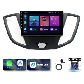 9'' Android 13.0 Car Radio Stereo for Ford Transit Tourneo Custom 2013-2019 Touchscreen Double Din with Carplay Android Auto GPS Navigation Bluetooth AHD Backup Camera Mic [2+32G]