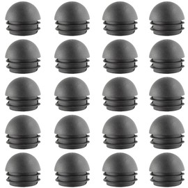 Lilaly 20 PCS 1.25" Chair Caps, Chair Leg Inserts for Metal Legs,Round Chair Leg Protectors,Plastic Plug for Chair Leg (1.25" Round)