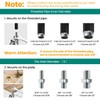 HOLKIE Caster Wheels 3 inch Locking Stem Casters, 3/8" -16
