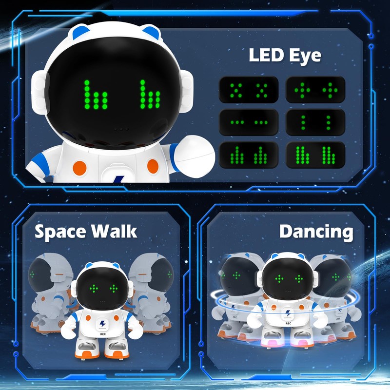KaeKid Astronaut Robots for Kids, Interactive Smart Robotic with Touch