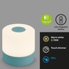 BRILONER Mini LED Table Lamp Wireless, Dimmable Bedside Lamp Touch,