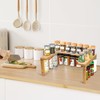 Puosike Spice Racks for Cabinet, Expandable, Spice Rack, Standing Bamboo,