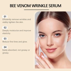 PAQIMAN 2 Pcs Botox Bee Venom Skin Cream, Anti-Aging Face for All Skin Type Wrinkle Removal & Firming Moisturiser Cream