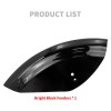 HDBUBALUS Vivid Black Rear Fender Mudguard For Harley Sportster 883