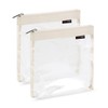 nex|trip Set of 2 Transparent Toiletry Bags for Liquids, Hand