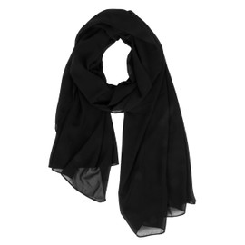 KorhLeoh Women Lightweight Chiffon Scarf Breathable Solid Color Long Fashion Scarves Sun-proof Shawls Wrap