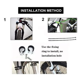 Nvanvmm Bicycle Front Rack, Aluminum Alloy Luggage Touring Carrier Racks 15KG Capacity Mountain Road Bike Pannier Rack