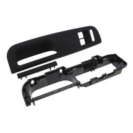 kfz-premiumteile24 Door Handle Covers Compatible with Bora Golf 4/1J Passat (3B 3BG) Pull Handles Lower Part Door Opener Driver Door in Set of 3 for 2 x Electric Windows Anthracite