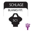 Schlage Battle Axe Keyshape Blank