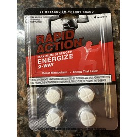 Rapid Action 2 WayEnergize #1 Metabolism Metabolism Energy 12 Packs 48 Pills FS