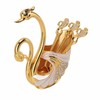 Swan Dinnerware Set Metal Tableware Cutlery Set Decorative Swan Base