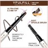Yfulfill Soft Taupe Eyebrow Pencils for Old Women, Easy to