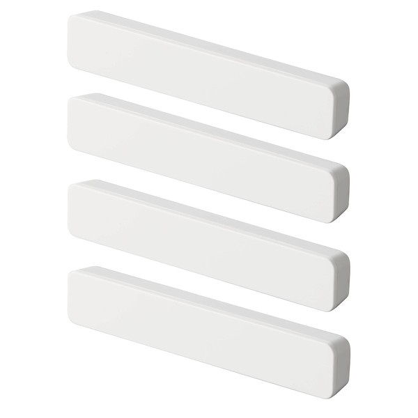Yamazaki 5407 Magnetic Bars, Set of 4, White, Approx. W3.9