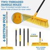 KLEEN HANDLER 18" Push Broom with 61" Long Extendable Metal