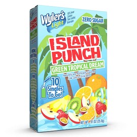 Wyler’s Island Punch Green Tropical Dream Zero Sugar Singles to Go 1 CT