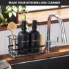Kitchen Soap Dispenser Set with Sponge Holder, Dish Soap Dispenser