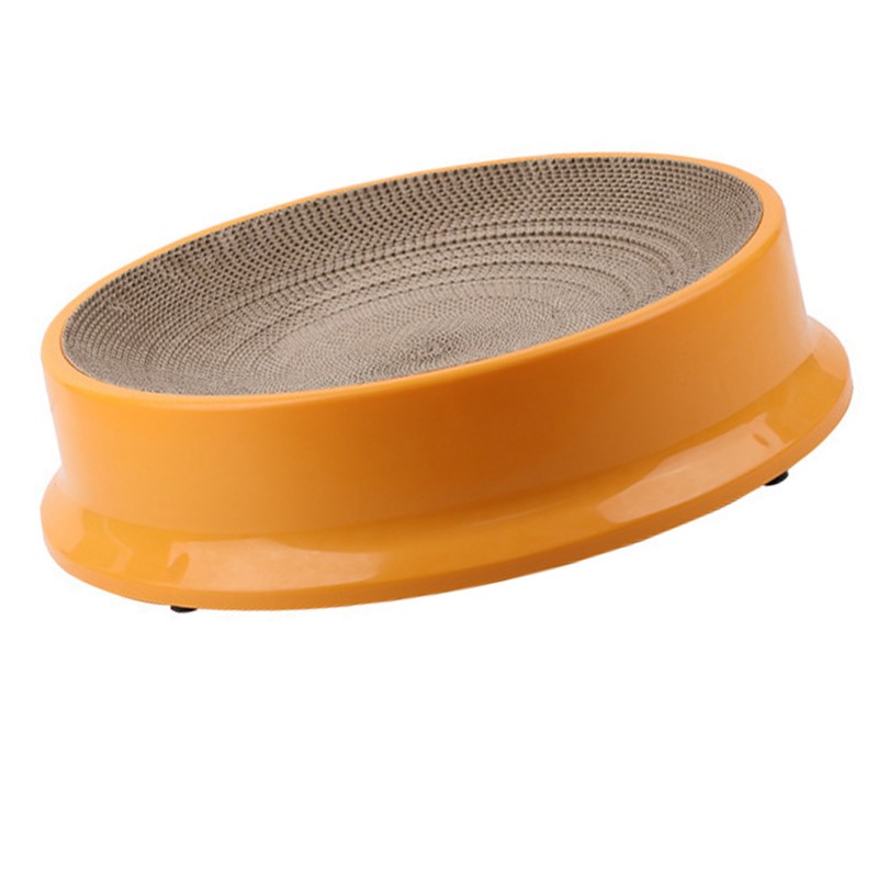 Cat Scratcher Bed with Replaceable Scratching Board Large Round Shape