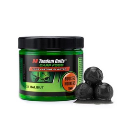 Tandem Baits Carp Feed Fishing Food Hook Bait Carp Food Boosted Hookers 18mm 300g Black Halibut