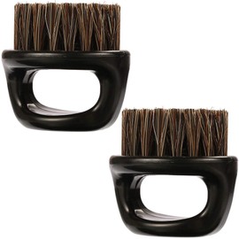 Borogo 2-Pack Beard Brush for Men - Men's Beard Brush (Essential Tool For Professional Barbering & Grooming Services), Brush Neck Face Duster Brush for Hairdressing Salon Household