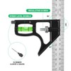 flintronic Carpenter's Square Set, Protractor Try Square 180 mm +