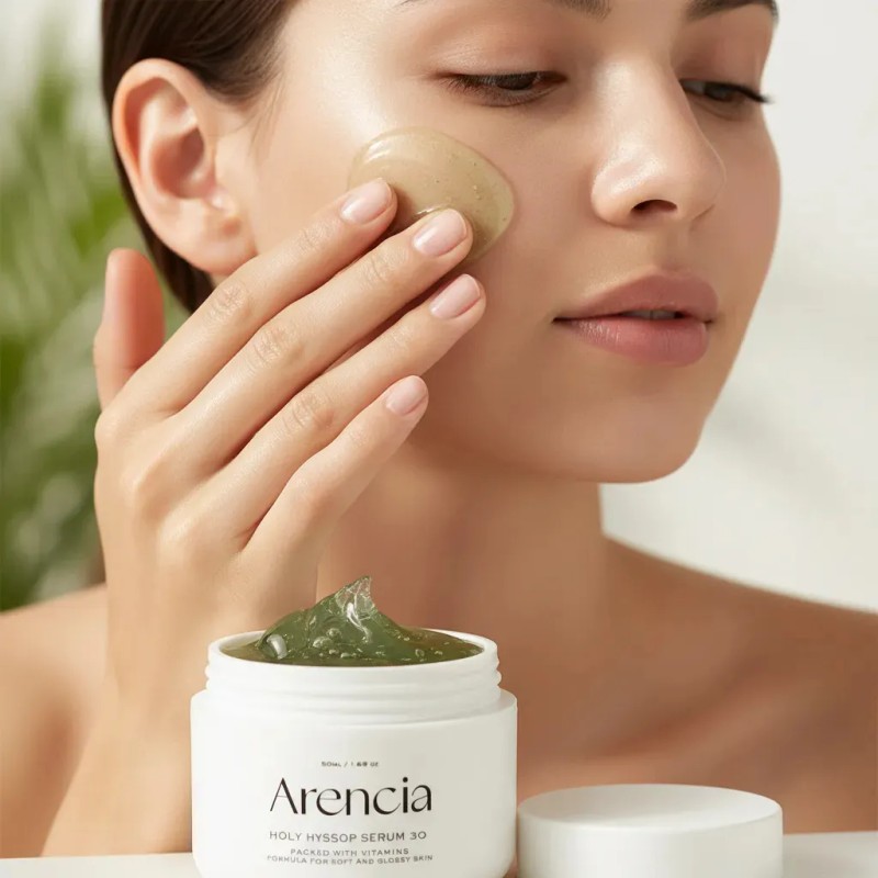 Arencia Holy Hyssop Serum Contiene 50g Beauty Momento Aplicación Día