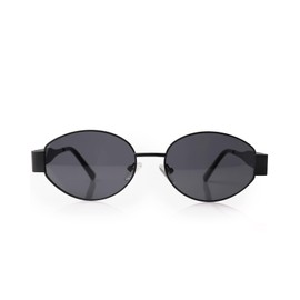 FIMOSON Retro Oval Sunglasses for Women Men, Trendy Designer Metal Style UV400 Protection Sun Glasses