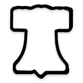 Liberty Bell Cookie Cutter with Easy to Push Design (4 inch)