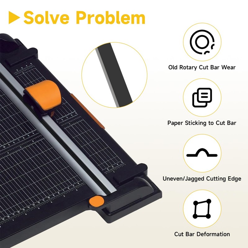 LEYURISE Rotary Cut Bar Cutting Bar for Paper Cutter Compatible