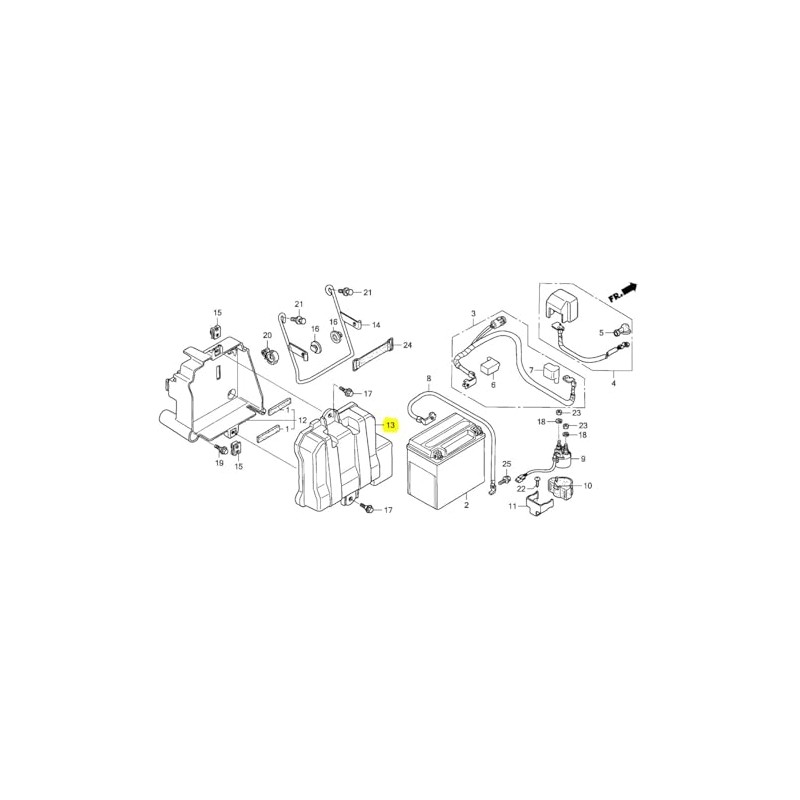 OEM Battery Cover Battery Housing Lid 50403-HN8-000 Compatible with Honda