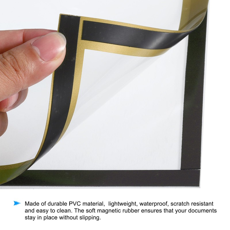 PATIKIL Magnetic Sign Holder 8.5x11 Set of 10 Magnetic Display