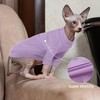 PUMYPOREITY Cat Clothes, Stretchy Cat Shirt, Cat Sweater with Sleeves,
