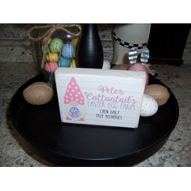 Decor Gnome Easter sign Farmhouse kitchen tray Holiday decor Easter egg farm