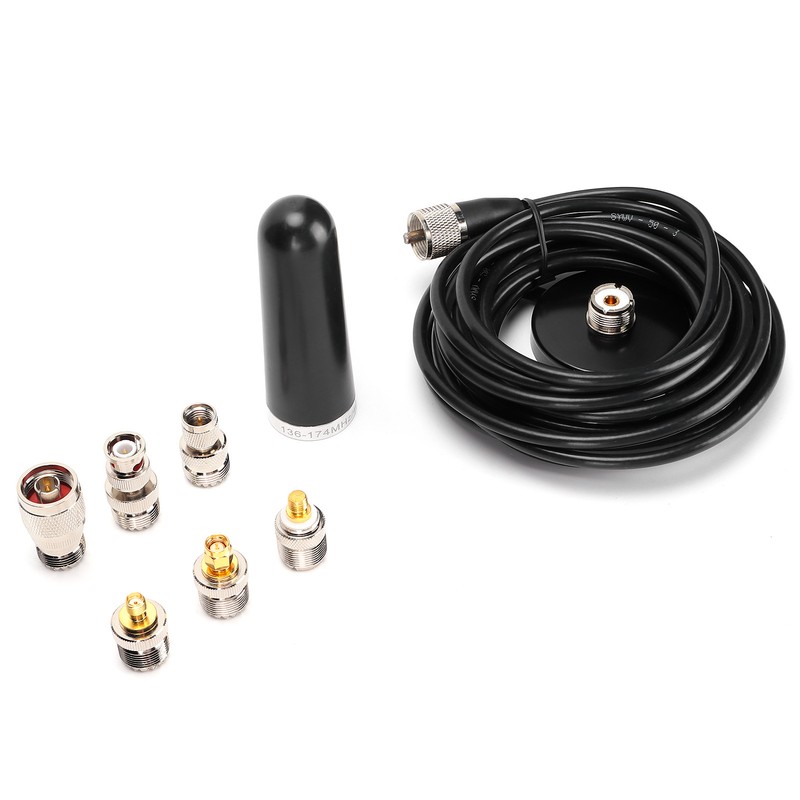 Mini Car Antenna Dual Frequency Antenna Accessories with 5m Feeder